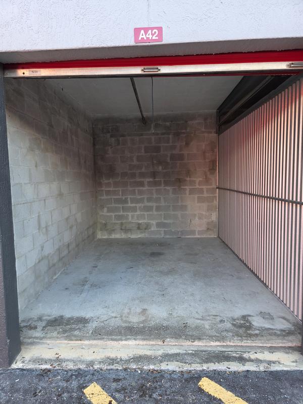 Empty storage unit after a full clean-out